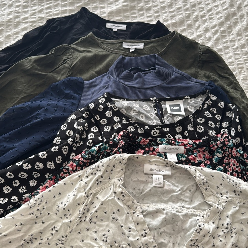 Lot of Six Maternity Career Tops